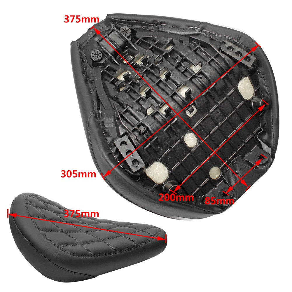 Motorcycle Black Front Rider Driver Solo Seat Cushion For Honda Rebel CMX 250 300 500 2017-2022