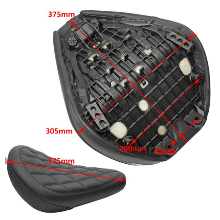 Motorcycle Black Front Rider Driver Solo Seat Cushion For Honda Rebel CMX 250 300 500 2017-2022