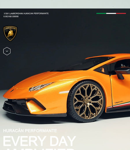 Bburago 1:24 Lamborghini Huracan Performante Alloy Car Diecasts & Toy Vehicles Car Model Miniature Scale Model Car For Children