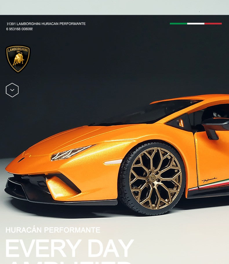 Bburago 1:24 Lamborghini Huracan Performante Alloy Car Diecasts & Toy Vehicles Car Model Miniature Scale Model Car For Children