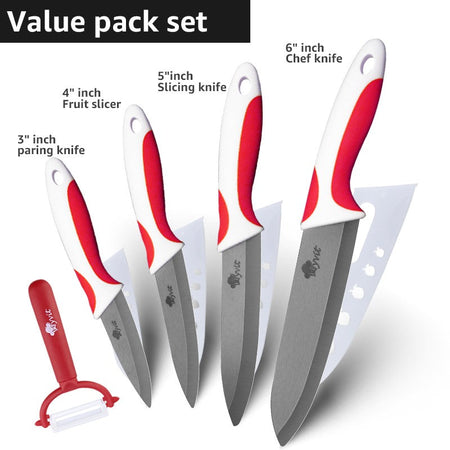 Kitchen Chef Knife Rustproof Fruit Paring Knife Ceramic Knife Household Utility Vegetable Slicing Knives Sharp Black Blades Cook