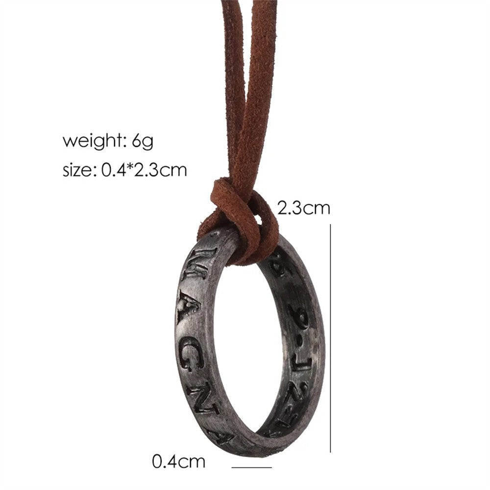 ZRM Jewelry Necklace Game Uncharted 4 A Thief's End Nathan Drake Necklaces Cord Chain Long Necklace jewelry Men Accessories