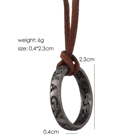 ZRM Jewelry Necklace Game Uncharted 4 A Thief's End Nathan Drake Necklaces Cord Chain Long Necklace jewelry Men Accessories