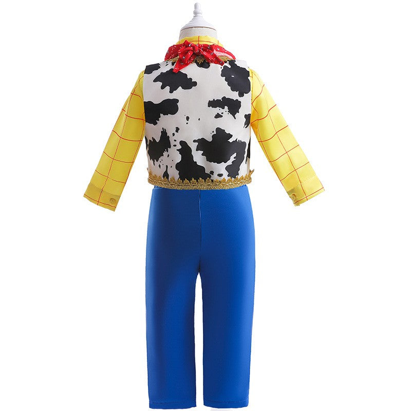 Cosplay Story Woody Costume Sets Cowboy Christmas Dress Unisex Sheriff's Halloween Carnival Dress Up Party Toy Stage Performance