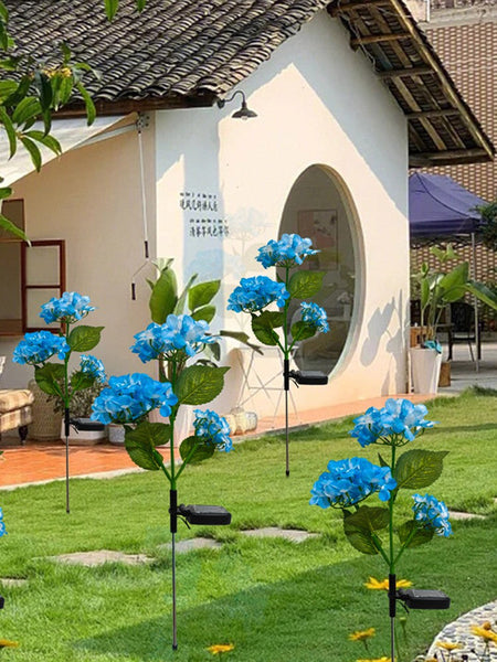 1PC Solar-Powered Hydrangea Lanterns, Outdoor Landscape Lanterns, Garden Lanterns, Solar-Powered Lawn Lanterns, Rose Lanterns
