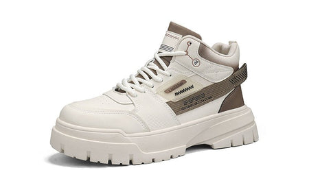 Men's autumn casual high-top sneakers, men's walking sneakers, outdoor sneakers, men's sports shoes, soft-soled walking shoes
