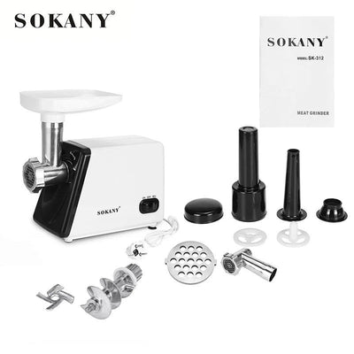 2500W Stainless Steel Kitchen Meat Grinders Business Home Dumpling Stuffing Vegetable Crusher Meat Mincer Stuffing Machine