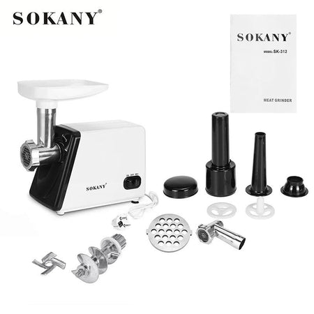 2500W Stainless Steel Kitchen Meat Grinders Business Home Dumpling Stuffing Vegetable Crusher Meat Mincer Stuffing Machine