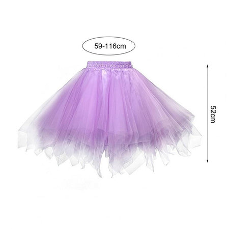 Women's Tulle Skirt 1950s Vintage Skirts Adult Ballet Crinoline Tulle Skirt Fluffy Princess Petticoat Underskirt Dancing Dress