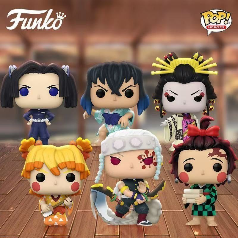 Funko Pop Demon Slayer Series Action Figure Muichiro Tokito Nine Pillars Flame God Anime Statue Dolls Collectible Toys Kids Gift