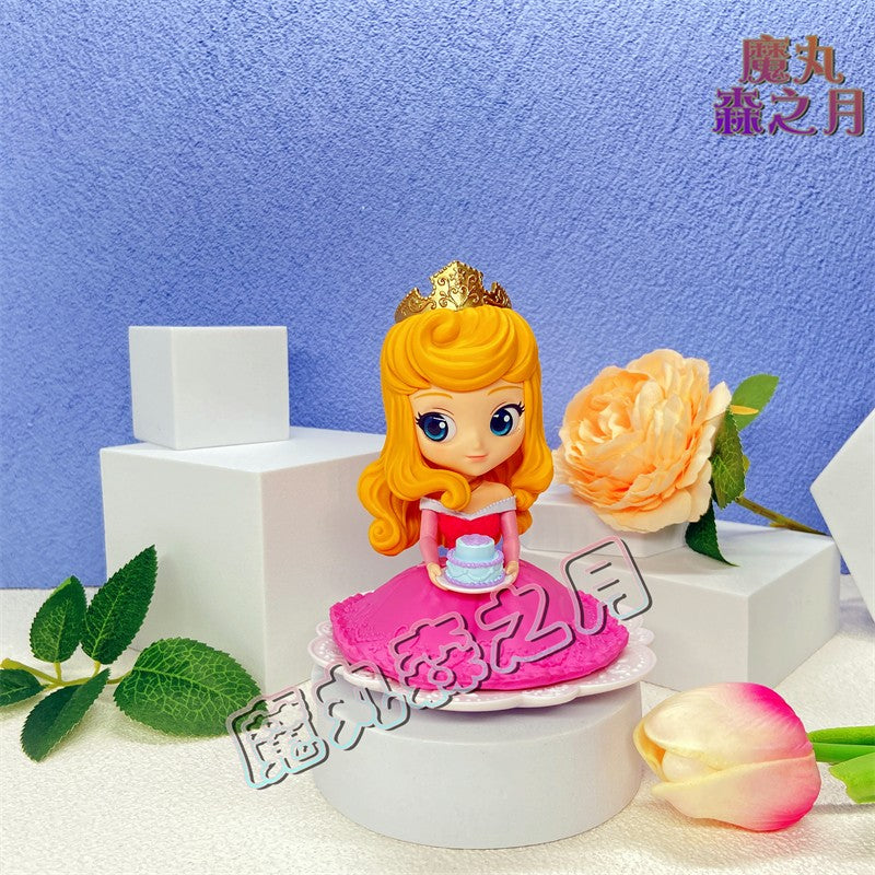 Original Qposket Disney Princess Ice And Snow Strange Love Elsa Ariel Belle Aurora Snow White Mermaid Mulan Cute Toy Doll