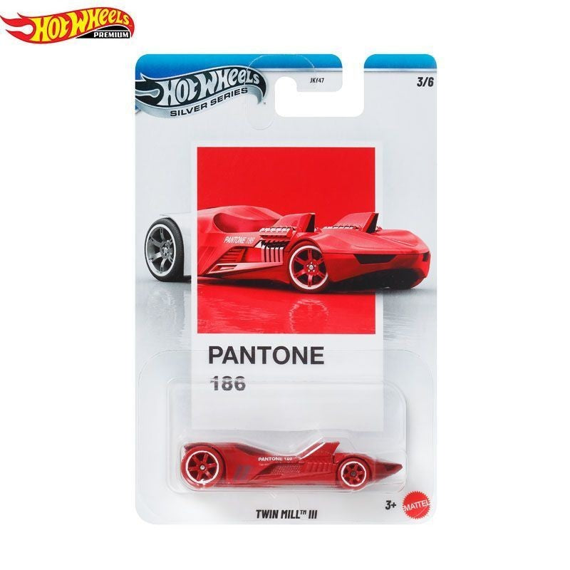 Genuine Hot Wheels Silver Series Pantone Artsy Set Porsche/Camaro/Kombi/Mustang/Nissan 1:64 Diecast Vehicle Alloy Car Model Gift