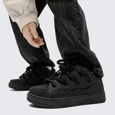Trend Men's Shoes Outdoor Sneakers New Platform Vulcanized Shoes Breathable Casual Shoes Non Slip Comfortable Running Shoe Tenis