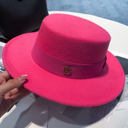 spring autumn fashion beach 2025 Women's hat fedoras elegant chapel Men's panama hat fascinator Wedding picture felt Bowler new