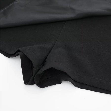 MUJER 2025 Asymmetric Skort For Women Black High Waist Mini Skirt Shorts Women Casual Bermuda Shorts Woman Summer Skirt Shorts
