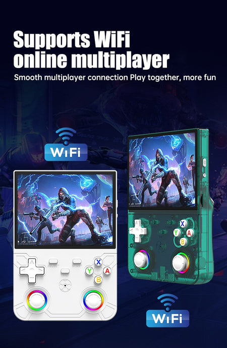 New R36 Ultra X Handheld Retro Video Game Console IPS Screen 128GB Portable Games Pocket Player with Linux System