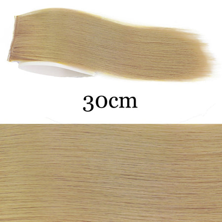 MERISI HAIR Synthetic Invisable Straight Hair Pads Clip In One Piece 2Clips Increase hair volume Hair Extensions Top Side Cover