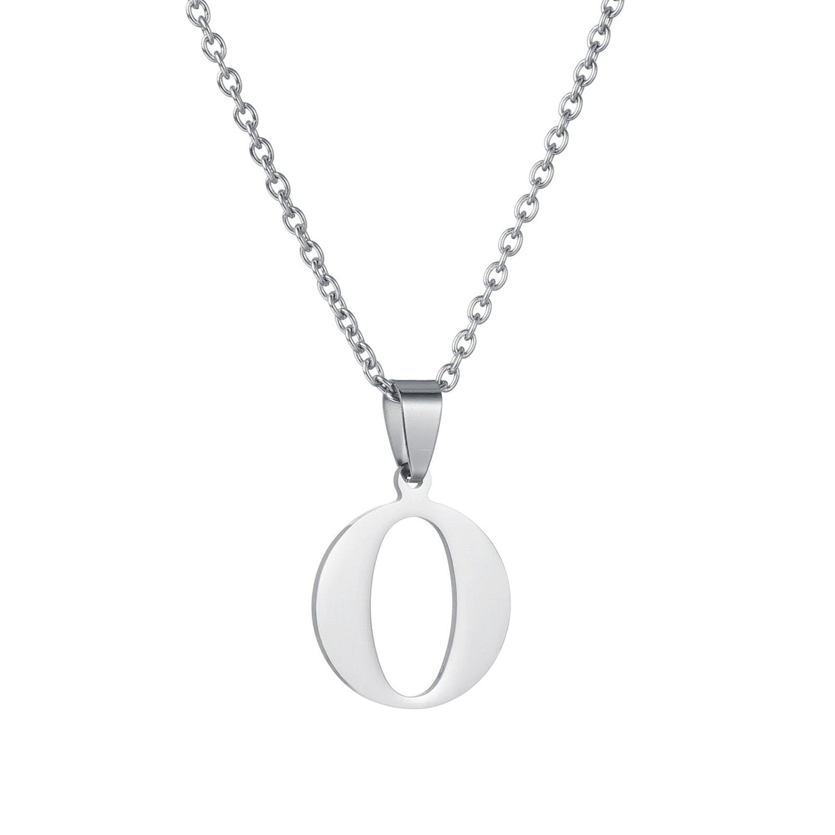 26 Alphabet Letters A-Z Name Pendant Stainless Steel Necklace Initial Minimalist Necklaces For Men Women Fashion Gifts Wholesale