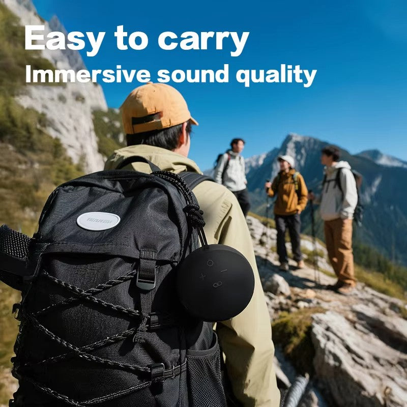 Alaxe Small Bluetooth Speaker Mini RGB Portable Outdoor Desktop Subwoofer Spherical Plug-in Card Home Speaker Outdoor Gifts