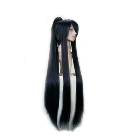 HAIRJOY  Synthetic Hair Cosplay Wigs Long Ponytail Black Purple  Red Grey Wig High Temperature Fiber