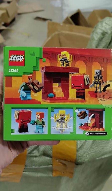 LEGO® Minecraft® Nether Lava Battle Set Big Build-and-play Fun for Boys Girls Aged 6+ Birthday Christmas Gift 21266 99 Pieces