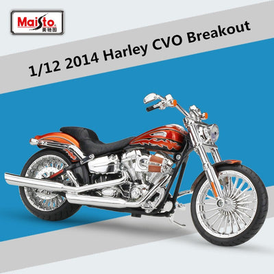 Maisto 1:12 Harley 2014 CVO BREAKOUT Alloy Racing Motorcycle Model Diecasts Metal Cross-country Motorcycle Model Kids Toys Gift