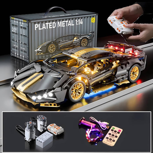 Technical Racing Sport Car Model Building Blocks technic adults 1:14 DIY Supercar Brick Puzzle Toys Kid Adult Gift?1280+granule?