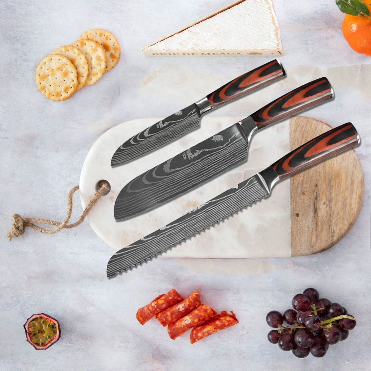 Professiona Japanese Chef Knife Kitchen Knives Santoku Slicing Utility Bread Meat Cleaver Butcher Stainless Steel Cooking Knife