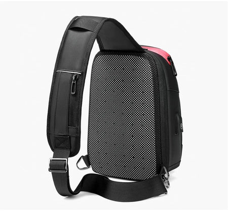 Men's Chest Bag Sling Bags for Men Waterproof Messenger Handbags Crossbody Shoulder Bag with USB Charging Husband Gift Bolsas