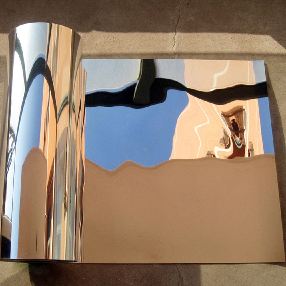 60x100cm Chrome Mirror Self-adhesive Flexible Vinyl Wrap Sheet Silver Residential Drop-Shipping UV-Proof for Home Glass Sticker