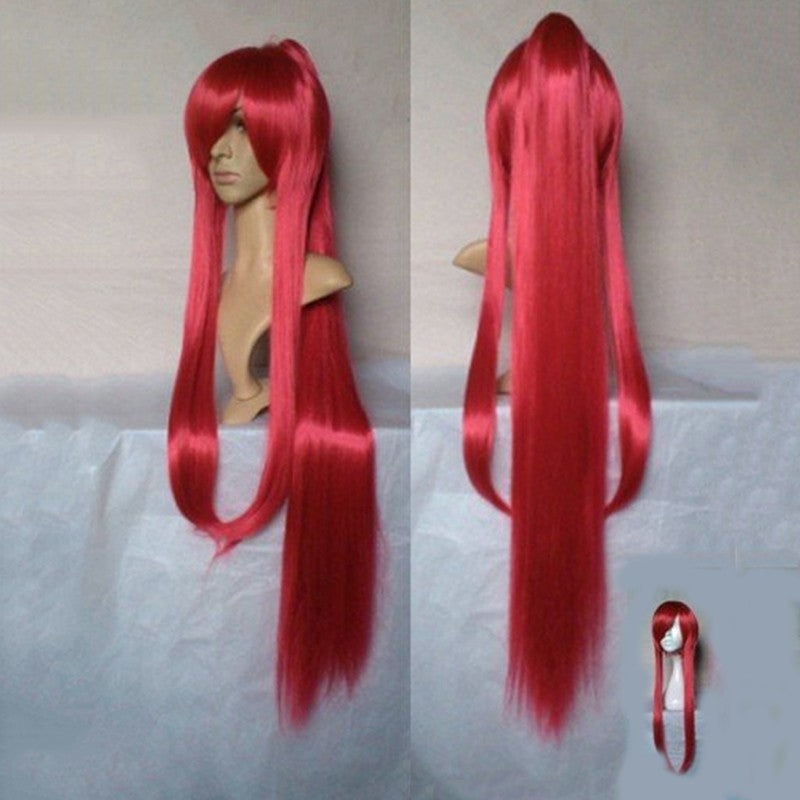 HAIRJOY  Synthetic Hair Cosplay Wigs Long Ponytail Black Purple  Red Grey Wig High Temperature Fiber