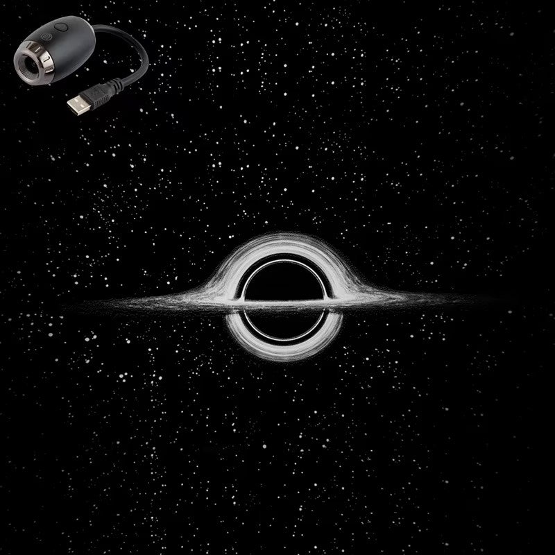 USB Car Atmosphere Projector Light Car Interior Ambient Light LED Starry Star Light Party Decor Romantic Saturn Galaxy Light