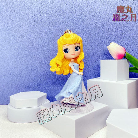 Original Qposket Disney Princess Ice And Snow Strange Love Elsa Ariel Belle Aurora Snow White Mermaid Mulan Cute Toy Doll