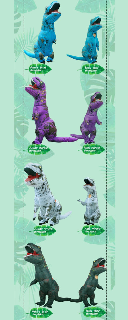 Adult Kids T-Rex Dinosaur Inflatable Costumes Purim Halloween Christmas Mascot Anime Party Cosplay Costume Dress Fancy Suits