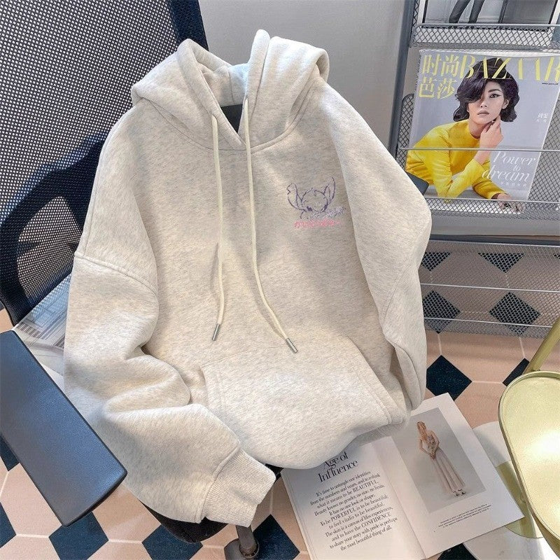 Cute Cartoon Stitch Series Fashion Sweater Kawaii Disney Peripheral Autumn New Trendy Oversize Hooded Jacket Gift for Friends