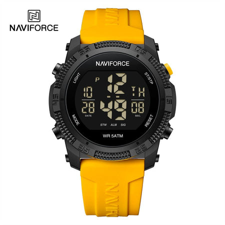 NAVIFORCE Brand Original Men Fashion Watch Water Resistant Personality Wristwatches Luxury Silicone Strap Electronic Clock 2024