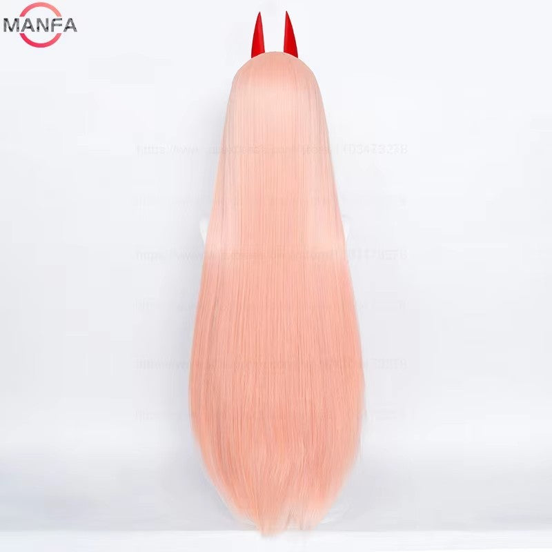 High Quality Anime Marin Kitagawa Power Cosplay Wig Long Pink Orange Heat Resistant Synthetic Hair Wigs + Wig Cap