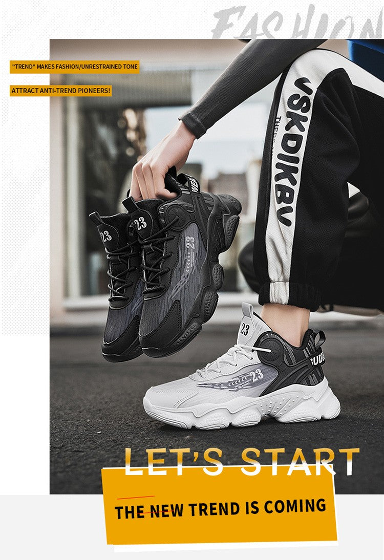 Man Increase the size Casual and fashionable shoes Anti-slip Wear-resistant Trend Sports shoes Lightweight Comfort Running shoes