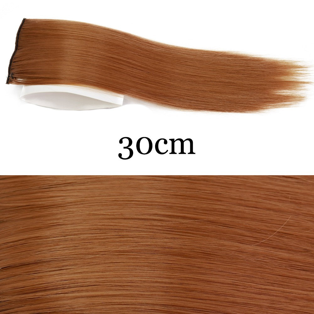 MERISI HAIR Synthetic Invisable Straight Hair Pads Clip In One Piece 2Clips Increase hair volume Hair Extensions Top Side Cover