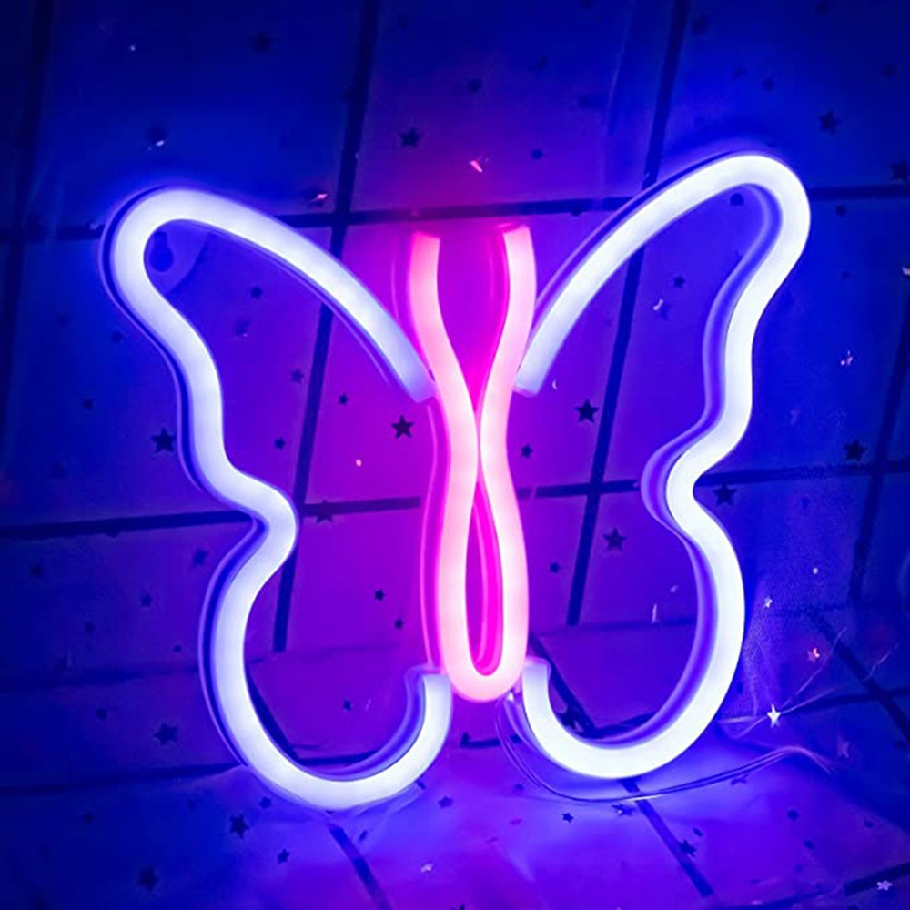 USB/Battery LED Neon Lights Sign for Wall Art Decor Heart Gaming Bar Bedroom Decoration Hanging Neon Sign Party Alien Night Lamp