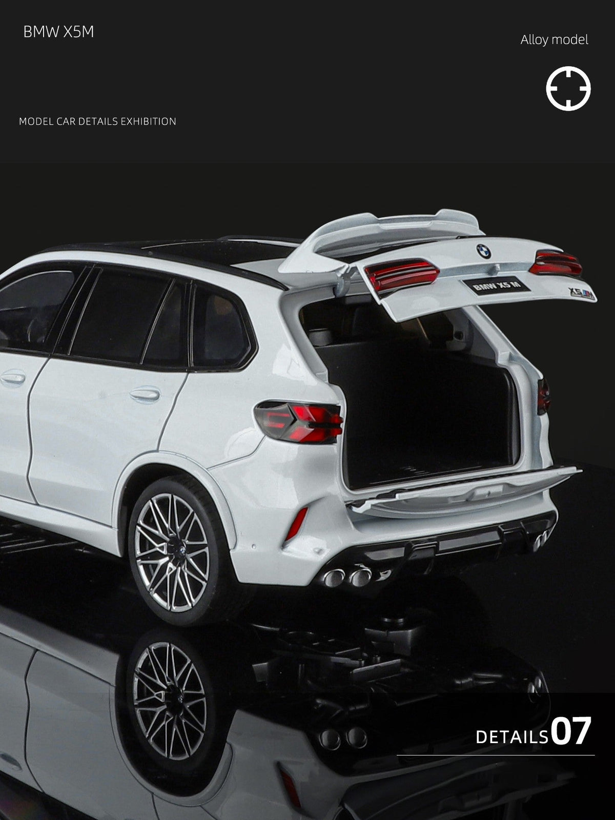 NEW 1:18 BMW X5M X5 F95 SUV Alloy Car Diecasts & Toy Vehicles Car Model Miniature Scale Model Car For Children