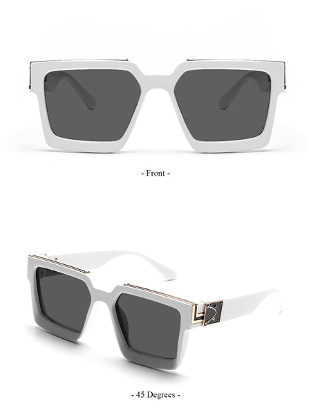 Ruiao Retro Black Millionaire Shades Luxury Sunglasses 2025 For Men Designer Famous Brand Square Sun Glasses Man Women Sunglass