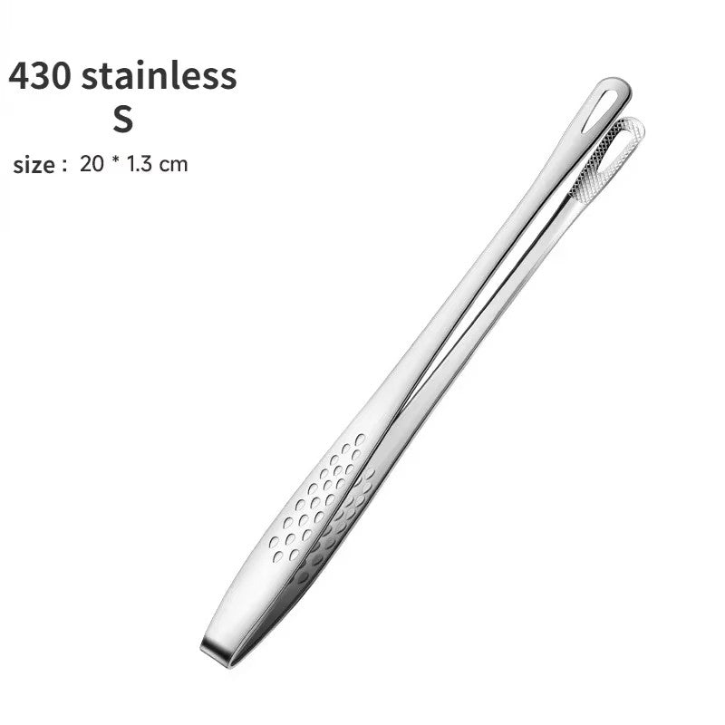 Stainless Steel Kitchen Tongs for Barbecue, Grill, Cooking, Salad, Meat, Buffet, and BBQ Tools – Versatile Food Tongs Clip