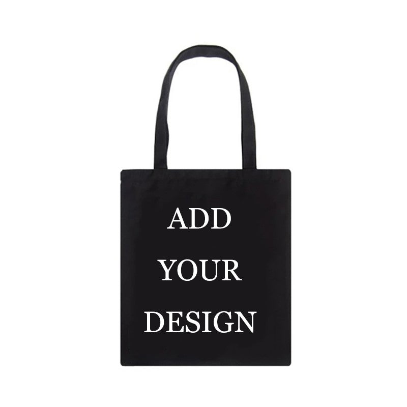 Customized Canvas Bags Shopper Shoulder Bag Big Women Designer Handbags Shopping Tote Casual Woman Grocery Customizable Fabric