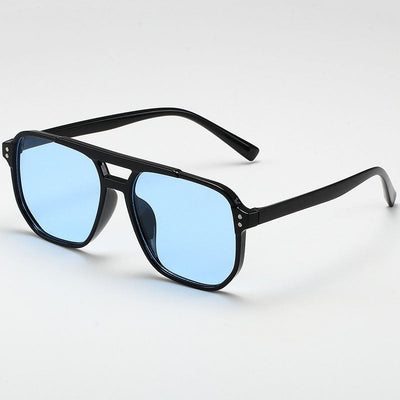 Classic Oversized Pilot Sunglasses Women Vintage Double Bridge Big Sun Shades Glasses Unisex Yellow Driving Eyewear UV400 Shades