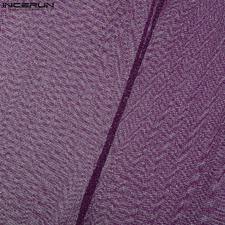 Shiny Men Casual Trousers 2024 Men Fashion Long Pnats INCERUN Elastic Waist See Through Wide Leg Bottoms Trousers Men