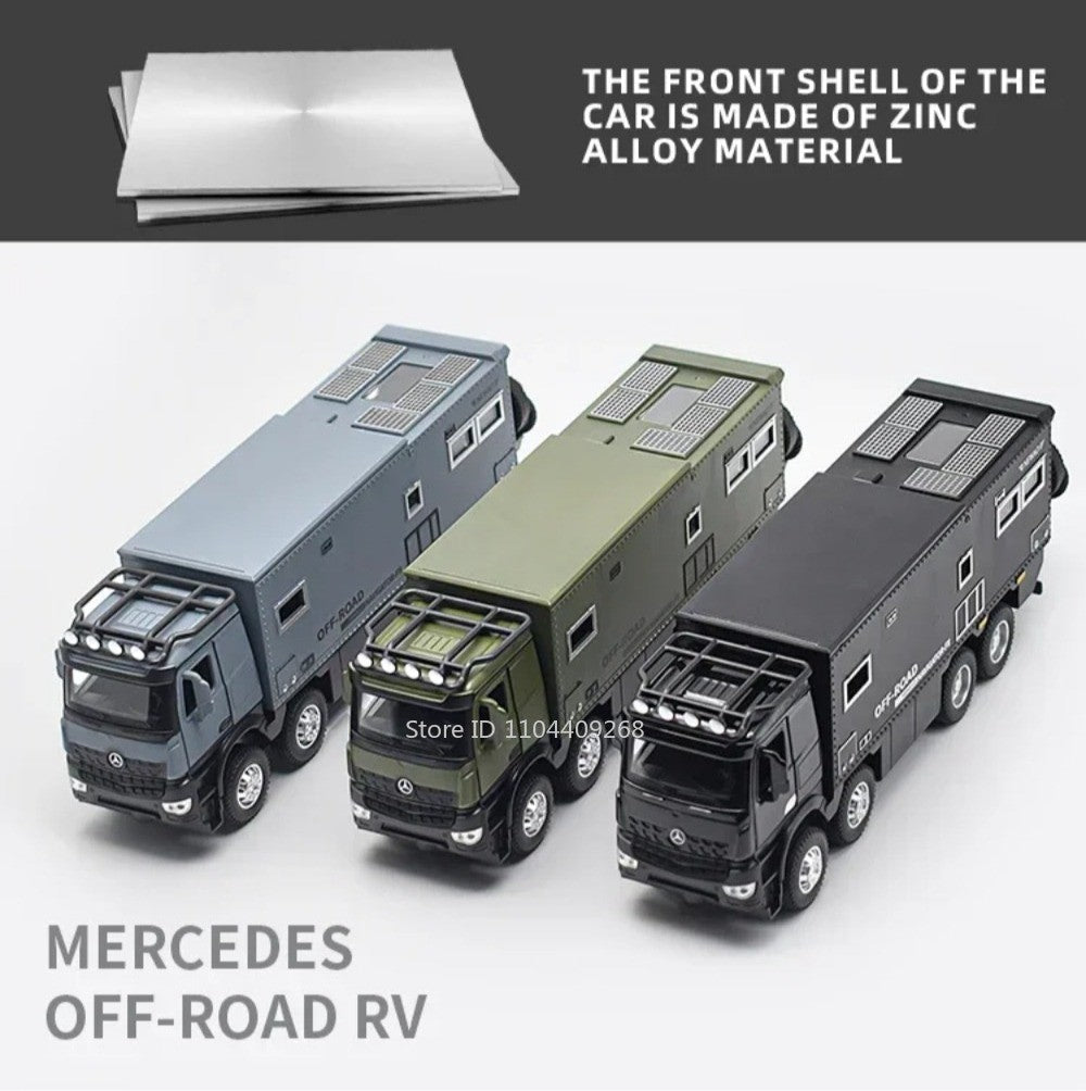 1:24 NOMADISM Raptor F150 RV Alloy Model Car Toy Metal Diecast Miniature Off Road Vehicle Models Sound Light Toys For Kids Gifts