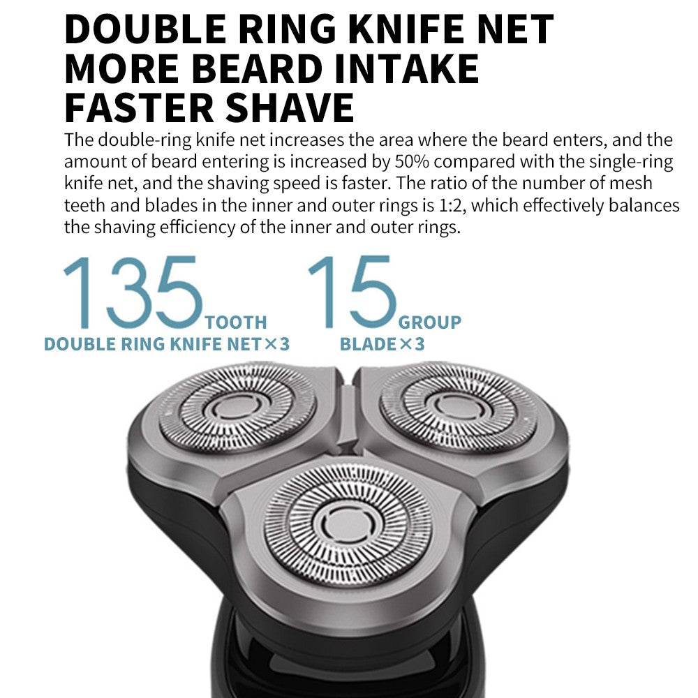 XIAOMI MIJIA S500 Electric Shaver Dry Wet Shaving Triple Blade Trimmer Beard Floating Head Men's Shaver Electric Razors Machine