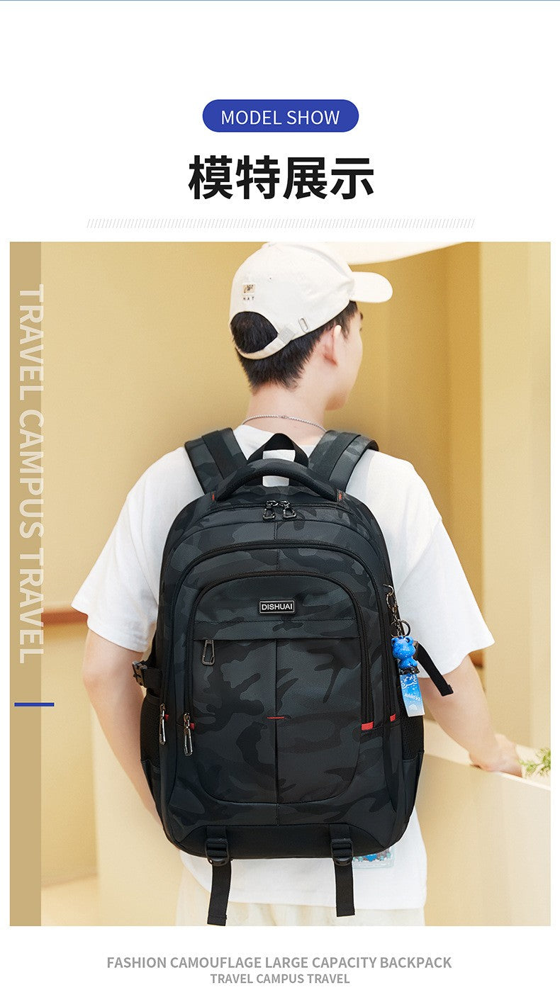 2025 new camouflage Outdoor travel backpack for men 2 size Rucksack for male High capacity school bag for college student Boys