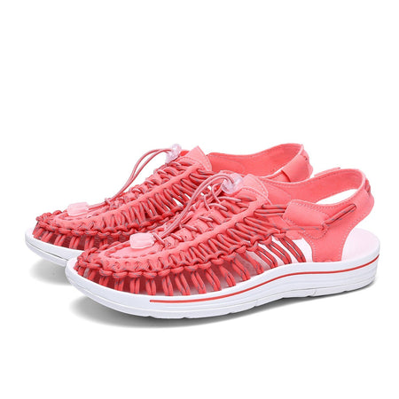 2024 New Arrival Summer Men's Shoes Breathable Beach Loafers Hand Woven Roman Sandals High Quality Men's Comfortable Flats